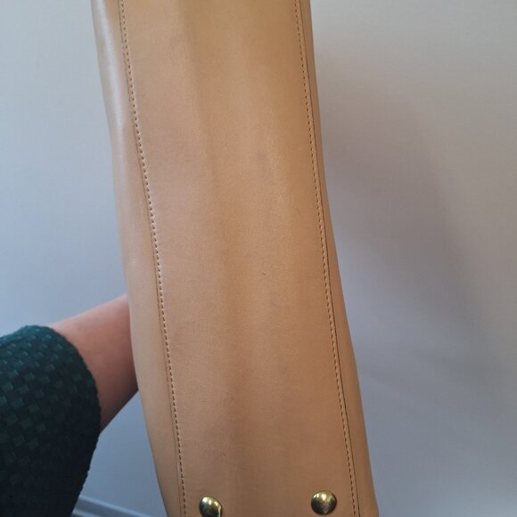 Coach Legacy Candace Sand Beige Leather Carryall Satchel K1249-24201 - Picture 6 of 7